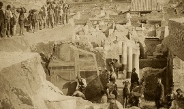 Primeras excavaciones de Pompeya